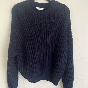ELODIE Woman Navy Blue Winter Sweater Size M